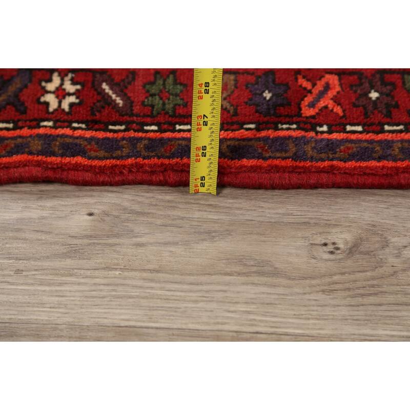 Tribal Traditional Hamedan Persian Area Rug Wool Hand-knotted Carpet - 3'4" x 4'7"