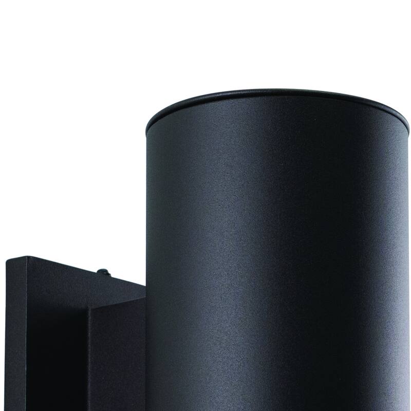 Chiasso Aluminum 1 Light Dark Sky Cylinder Outdoor Wall Lantern - 5-in W x 7.25-in H x 8-in D