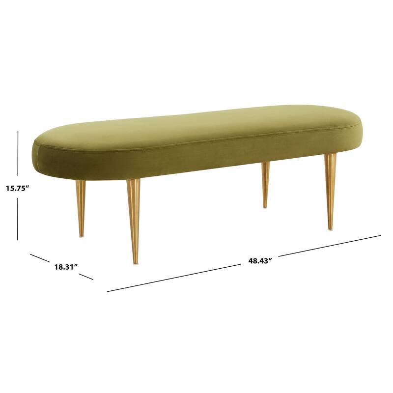 SAFAVIEH Couture Garnette Oval Bench - 48Wx18Dx16H