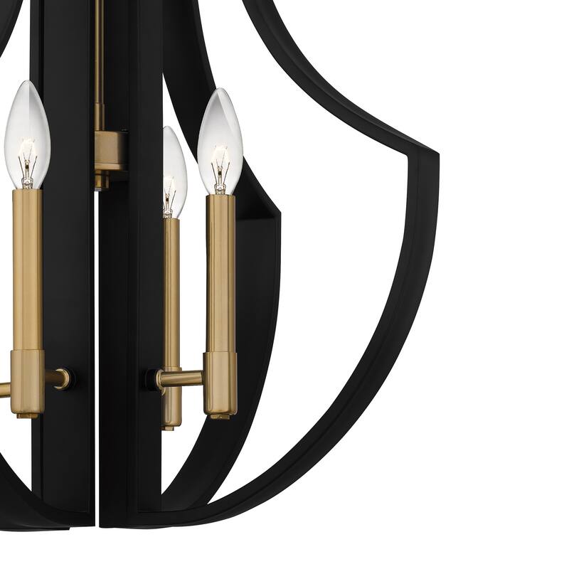Talia 4-Light Matte Black Pendant Light