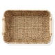preview thumbnail 34 of 45, Hyacinth Seagrass Oval Storage Baskets with Wooden Handles Woven Bins