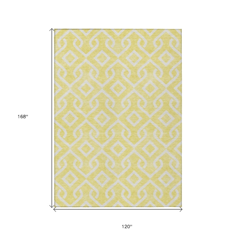 HomeRoots Geometric Transitional Rectangle Outdoor Rug