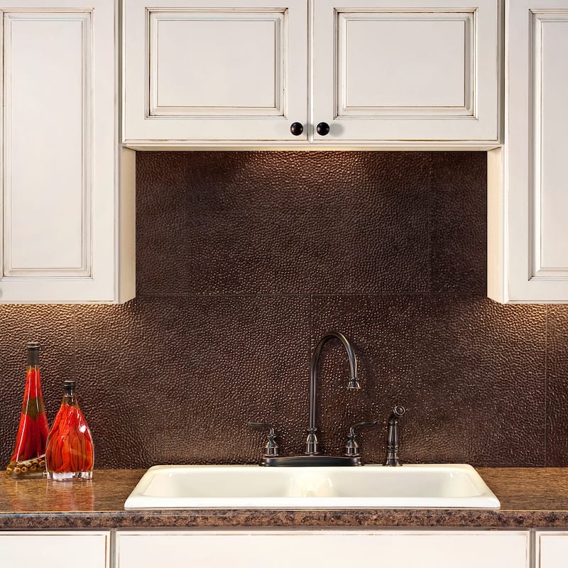 FASÄDE Hammered Decorative Vinyl Backsplash Panel