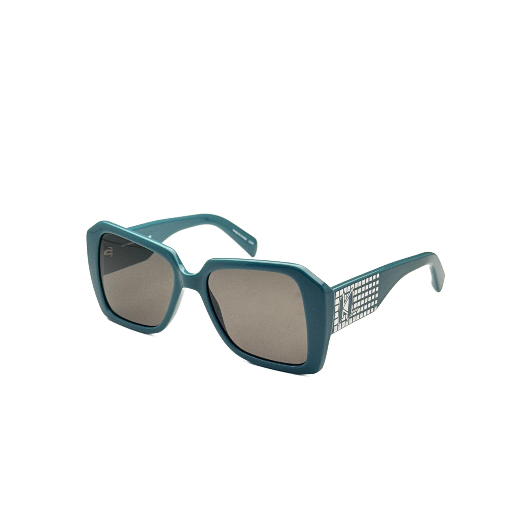 ?Karl Lagerfeld Turquoise Women\'s Rectangular Sunglasses. Women main image 3