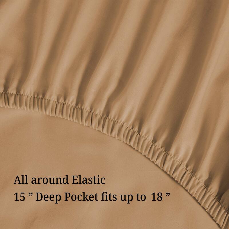 Superior Wrinkle Resistant Embroidered Microfiber Bed Sheet Set