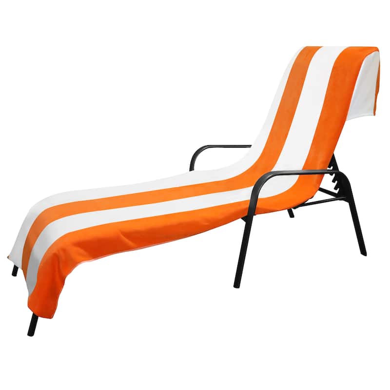 Superior Cotton Cabana Stripe Standard Size Towel/ Chaise Lounge Chair Cover