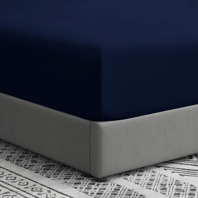 Swift Home Double Brushed Microfiber 18-21-Inch Extra-Deep Pocket Single Fitted Sheet