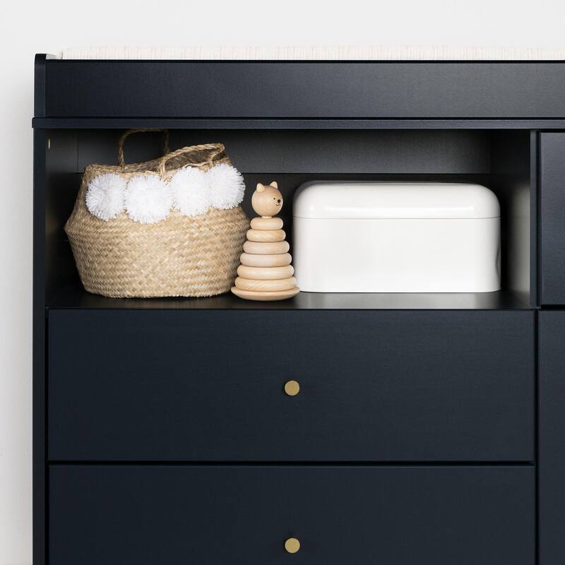 South Shore Dylane Changing Table with Drawers and Open Storage