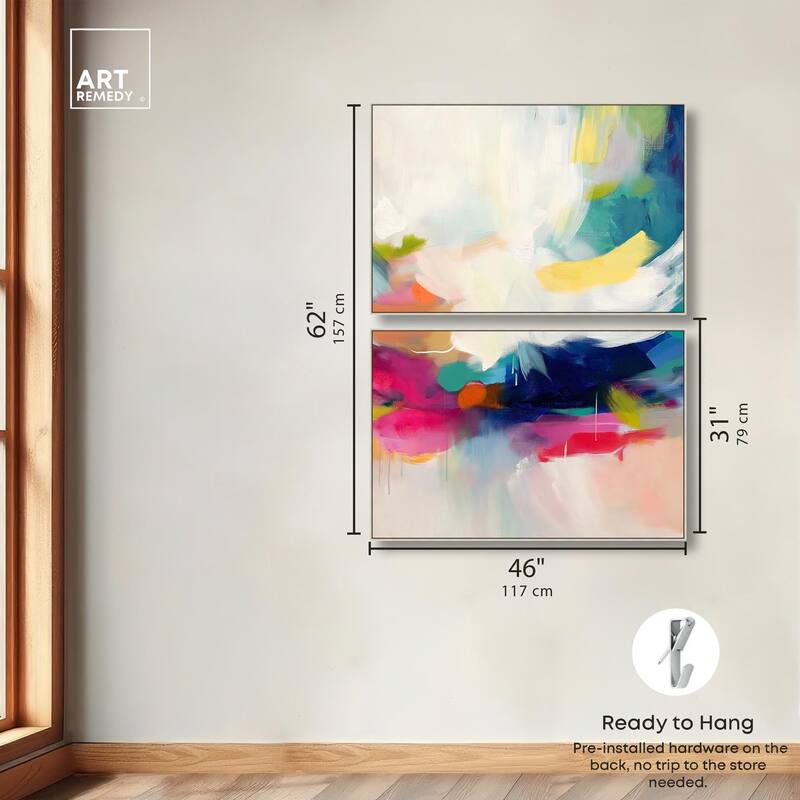 Riot of Color III Canvas Set of 2 by Art Remedy