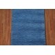 preview thumbnail 5 of 18, Blue Tribal Gabbeh Oriental Area Rug Handmade Wool Carpet - 2'8" x 6'4"