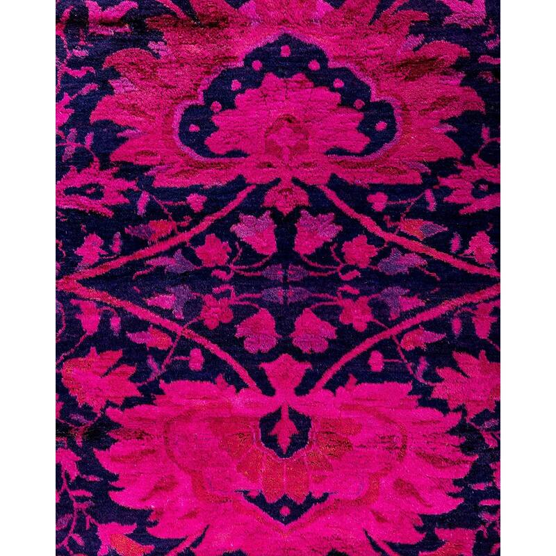 Fine Vibrance One-of-a-Kind Hand-Knotted Area Rug - Pink, 8' 3" x 10' 2" - 8' 3" x 10' 2"