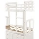 preview thumbnail 17 of 15, Elegant Twin-Over-Twin Bunk Bed with Trundle & Drawers - Stylish,Safe,&Versatile for Kids' Bedrooms