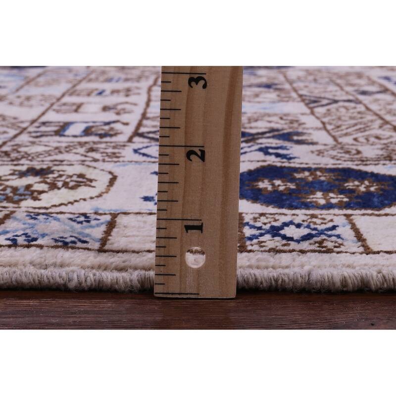 Golden Nile Turkmen Ersari Hand Knotted Wool Rug - 3' 2" X 4' 11"