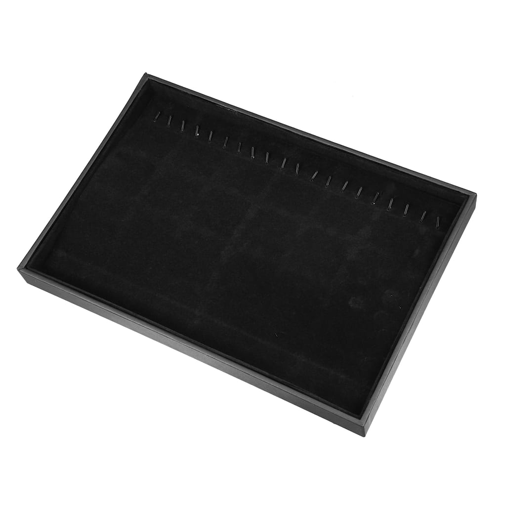 Velvet Necklace Jewelry Tray Stackable Tray Showcase for Necklace