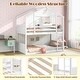 preview thumbnail 8 of 8, Costway Twin Over Twin Bunk Bed for Kids with Roof Lockable Window - See Details