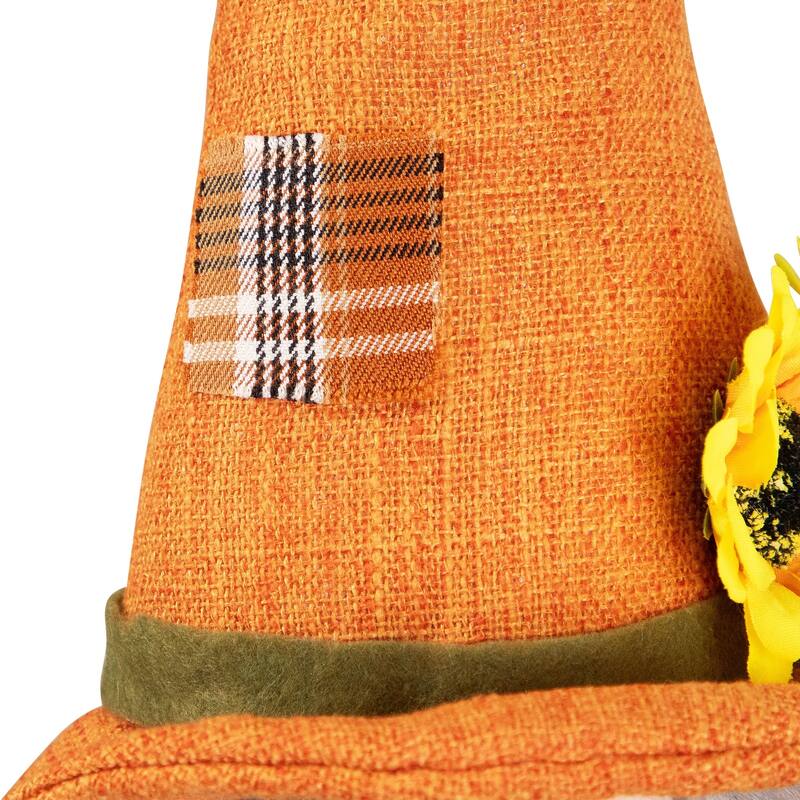 Sunflower and Pumpkin Gnome Fall Harvest Decoration - 13"
