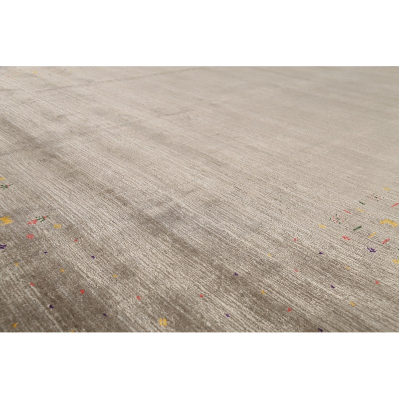 Gabbeh Indian Rug Hand-Knotted Wool Carpet - 8'5"x 9'8"