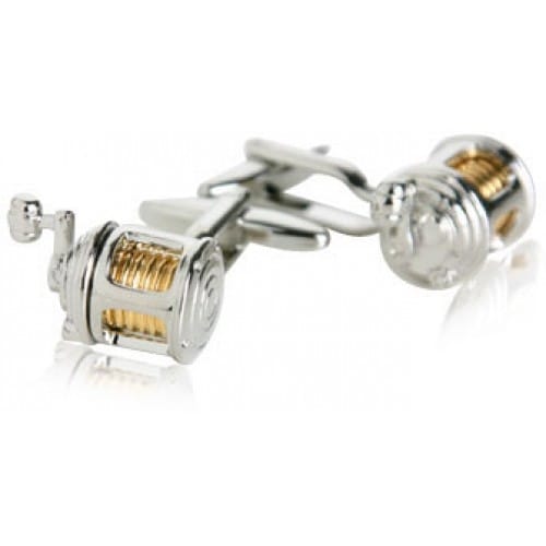 Fishing Reel Fisherman Cufflinks
