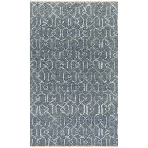 Hand Knotted Booksin Wool/Cotton Area Rug - Bed Bath & Beyond - 11141560