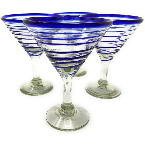 Salina - Martini Glass - Hand Cut - Set of 4