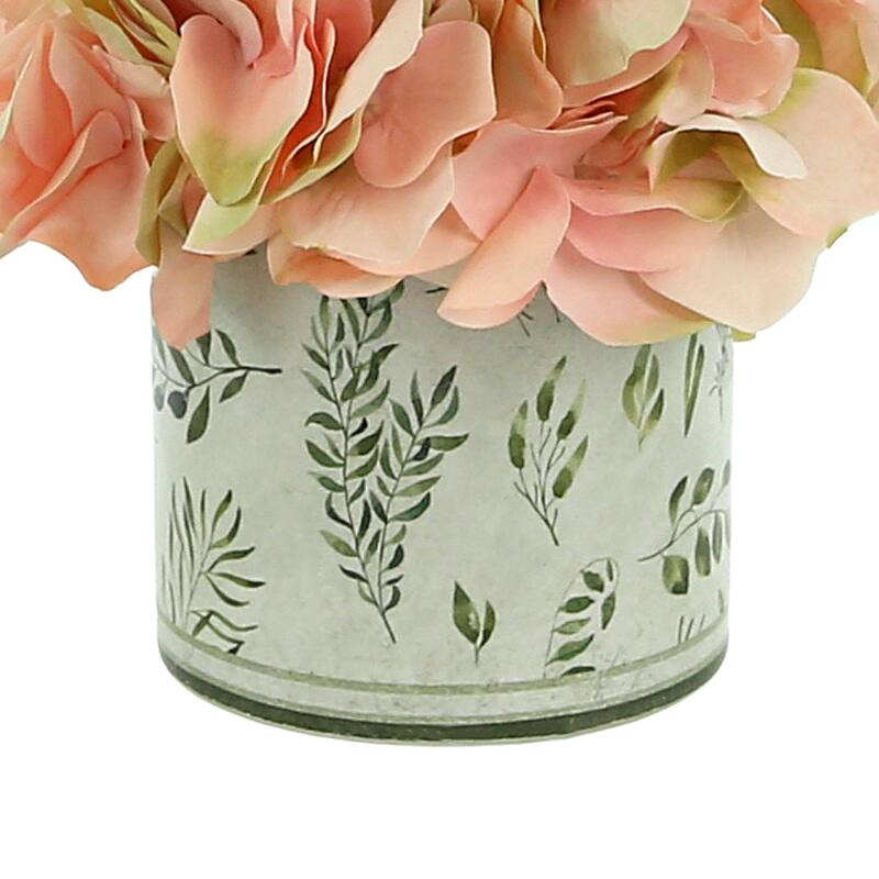 Hydrangea Arrangement in a Glass Vase