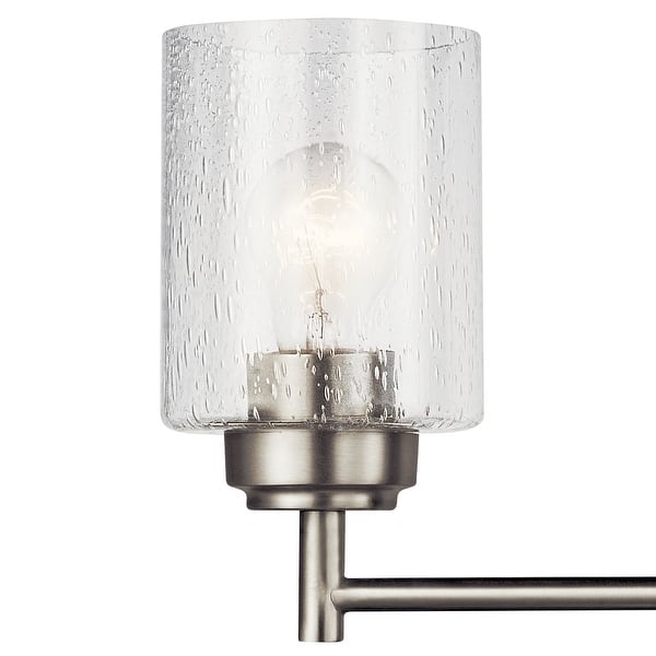 Shop The Gray Barn Saffron 4 Light Brushed Nickel Bath Vanity Light Brushed Nickel On Sale Overstock 19555670