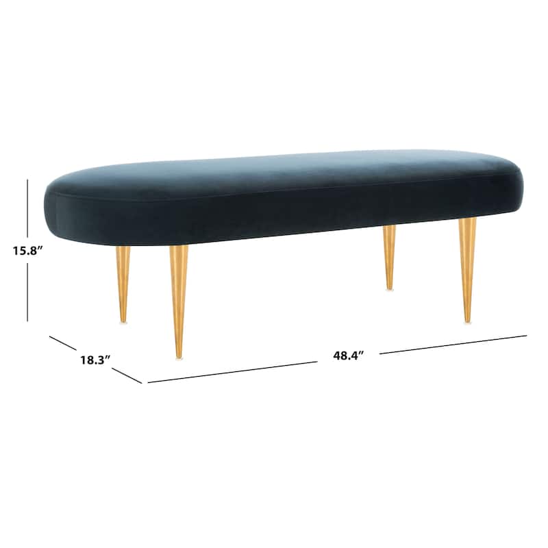 SAFAVIEH Couture Garnette Oval Bench - 48Wx18Dx16H