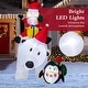 preview thumbnail 8 of 8, Costway 7 FT Tall Inflatable Polar Bear with Penguin Gift Bags & Gift - See Details
