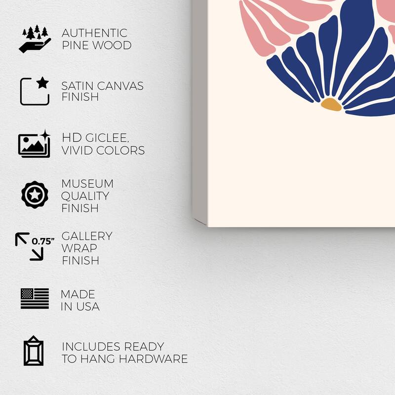 Wynwood Studio Canvas Floral and Botanical Organic Botanic Cake Wall Art Canvas Print