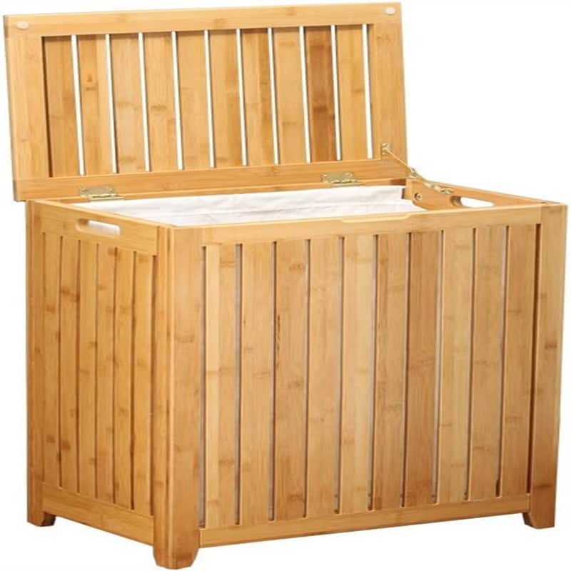 Bamboo Laundry Hamper - 20.13"L x 13.25"W x 24.75"H