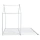 preview thumbnail 4 of 8, White Metal Twin Size House Platform Bed with Trundle