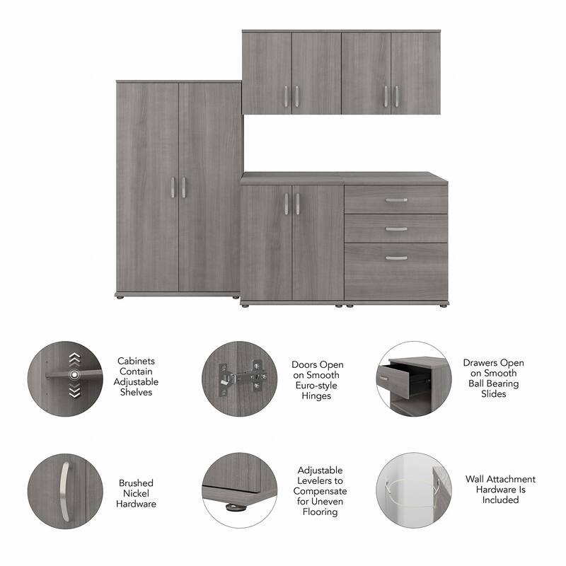 Universal 5 Piece Modular Closet Storage by Bush Business Furniture