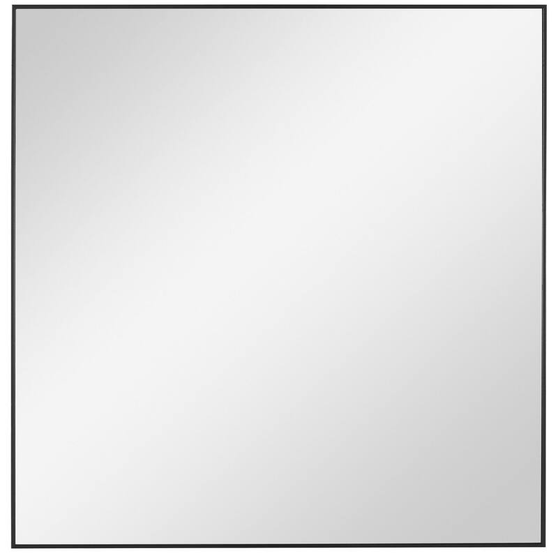 Uttermost Alexo 28" Square Flat Framed Accent Mirror