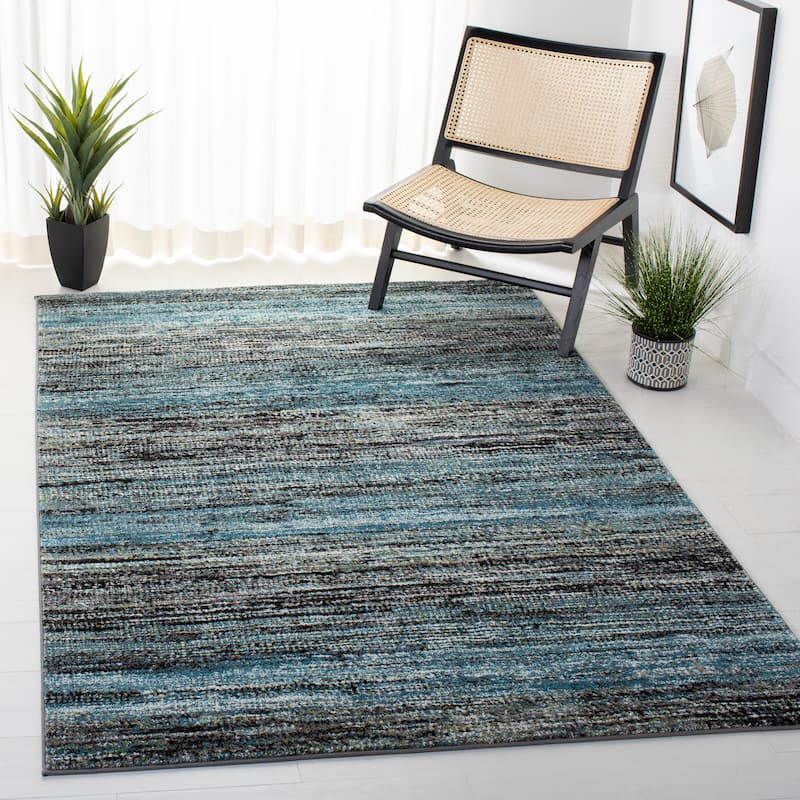 SAFAVIEH Porcello Louanna Modern Rug - 8' x 10' - Charcoal/Blue