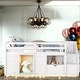 preview thumbnail 10 of 19, Solid Wood Multiple Functional Twin Size Low Loft Bed White