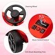 preview thumbnail 4 of 3, 2 Seater 4 Wheel Electric Ride-On Car, 24V 120W*2 Powerful Motors, Max Load 200 lbs, Music, USB, Red