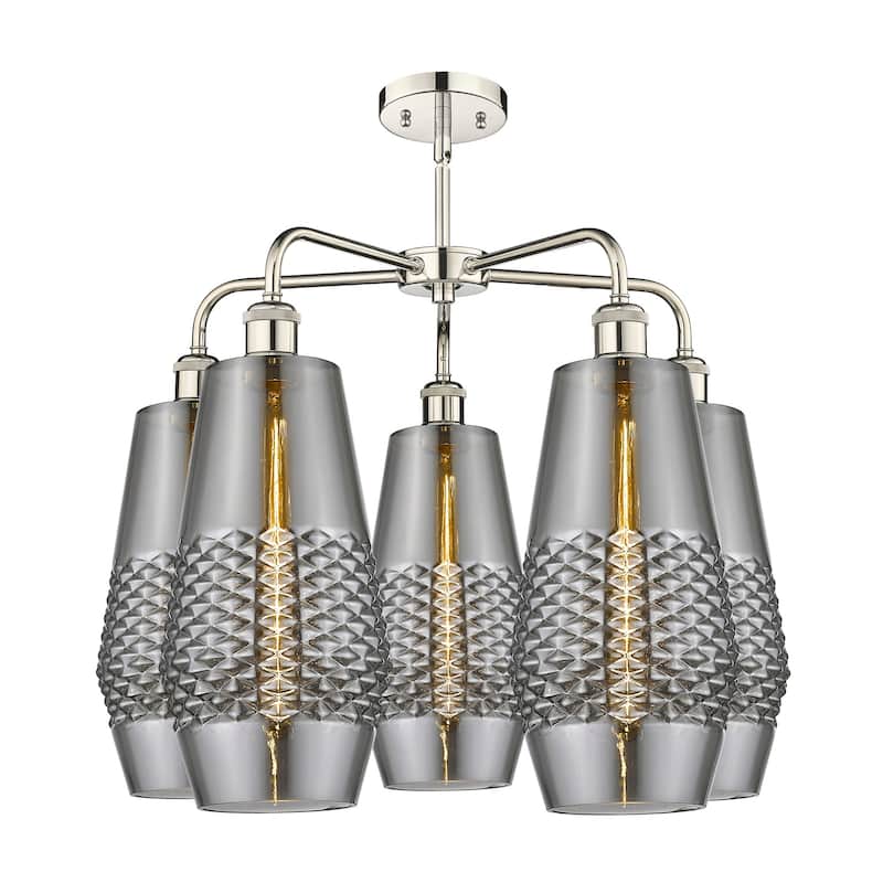 Innovations Lighting 516-5CR-22-25 Windham Chandelier Windham 5 Light