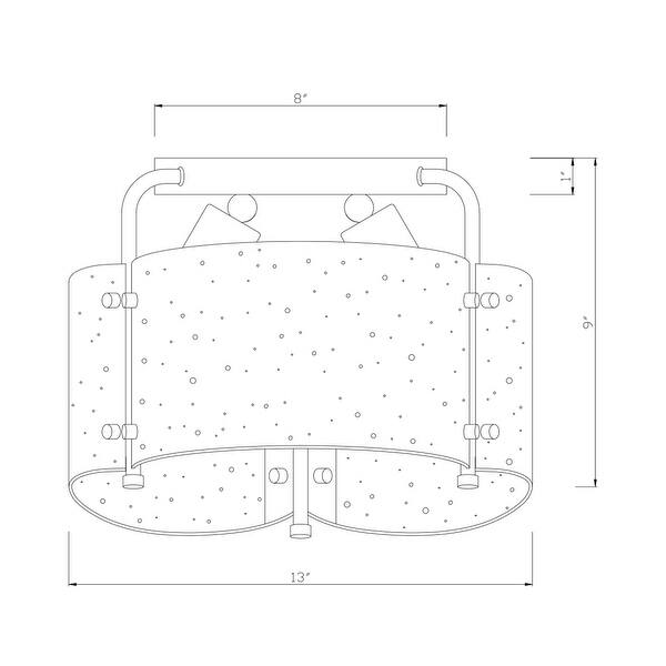 Warehouse of Tiffany Fortuna Semi Flush Mount Ceiling Light Satin Silver and Seeded Glass Finish 3-Light