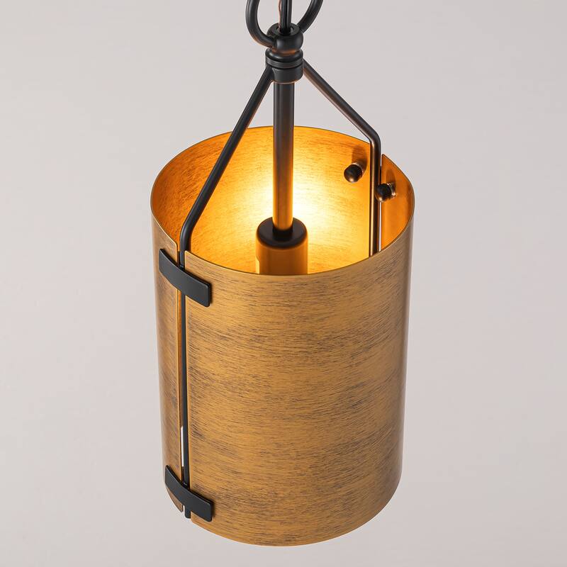 Cylinder 1-Light Pendant Light for Kitchen Island Dining Room - 5.7