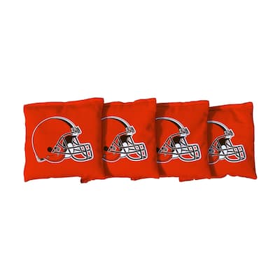Cleveland Browns NFL Football Orange Cornhole Bags