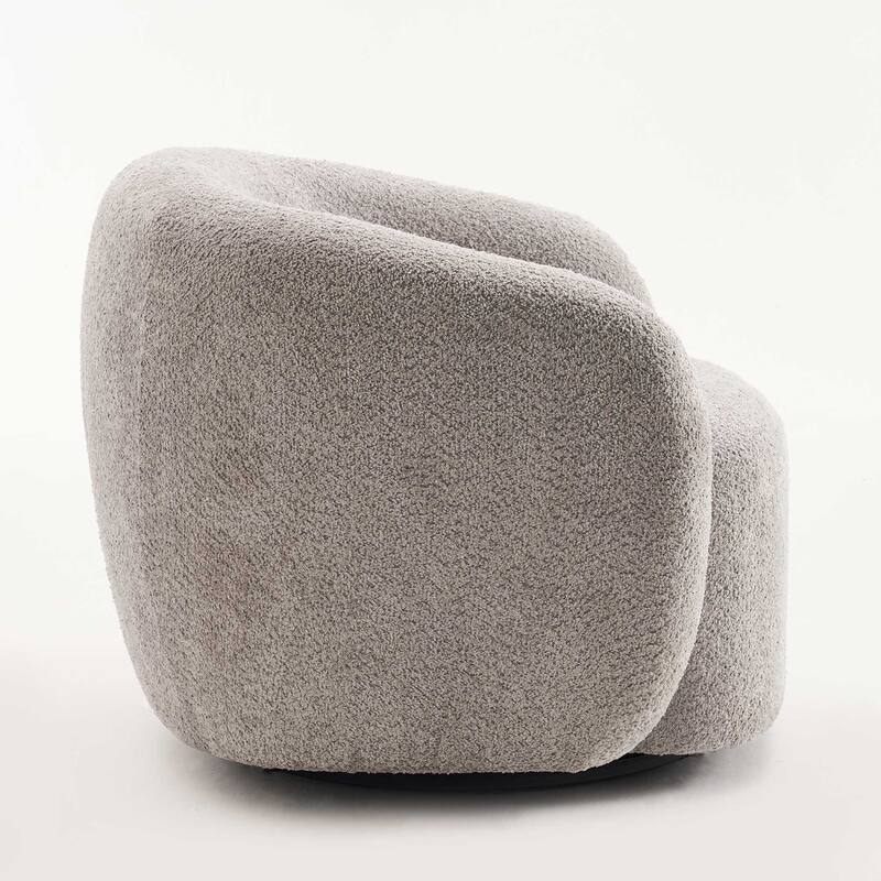 Mid-Century Modern Accent Chair, Soft Padded Single Sofa