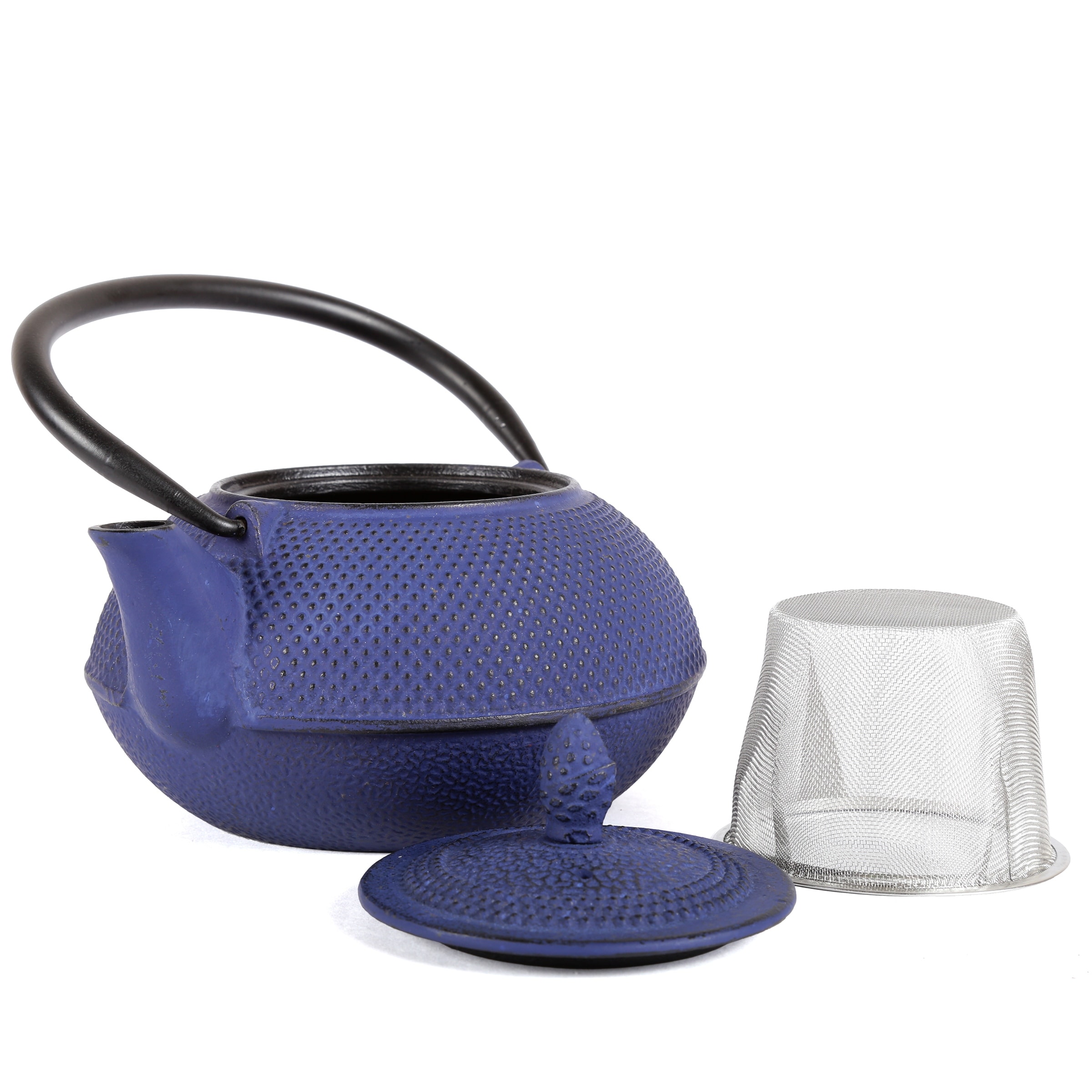 Blue Cast Iron Tea Pot Kyusu 30 oz 