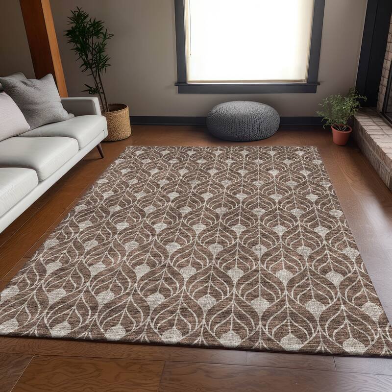 Premium Washable Super Soft Modern Teardrop Mayfield Rug