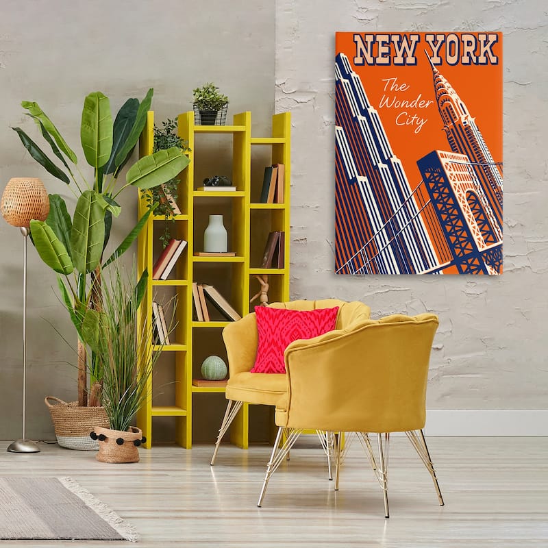 Stupell New York The Wonder City Canvas Wall Art Design By Marcus Jules