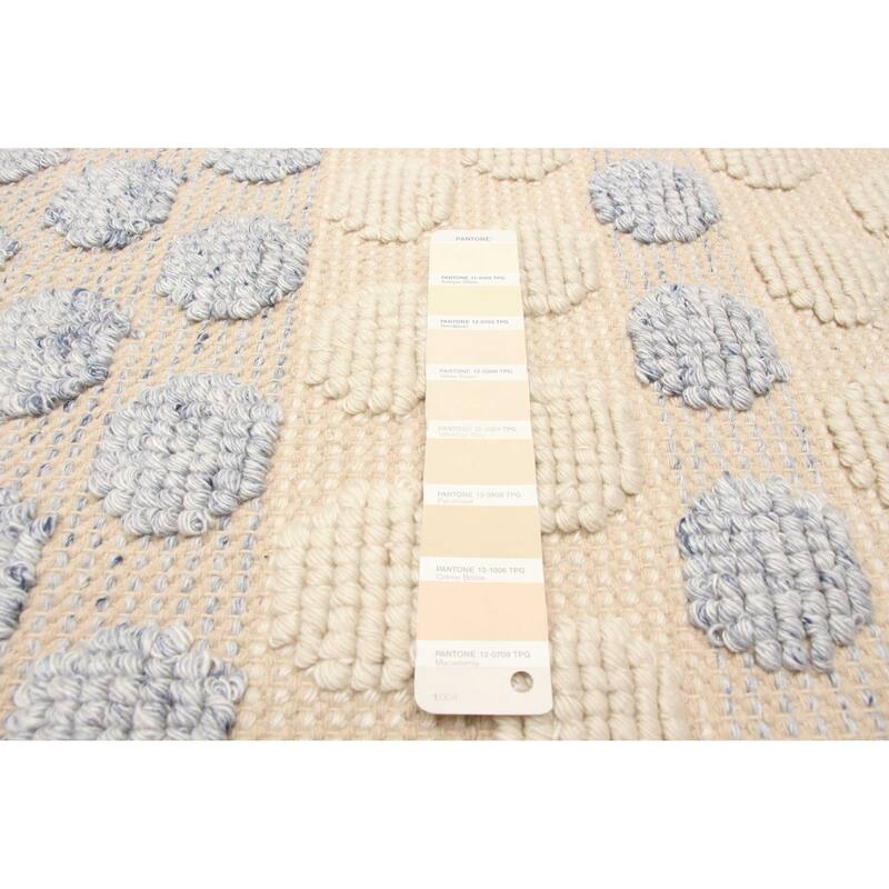 ECARPETGALLERY Braid weave Sienna Cream Wool Rug - 4'11 x 7'9