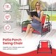 preview thumbnail 6 of 8, Costway Patio Hanging Rattan Basket Chair Swing Hammock Chair with - See Details