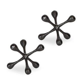 Uttermost 17690 Harlan 5-1/2" Tall Aluminum Abstract Table Statue -