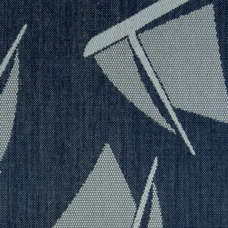 Gertmenian Paseo Bateau Navy Geometric Indoor/ Outdoor Area Rug