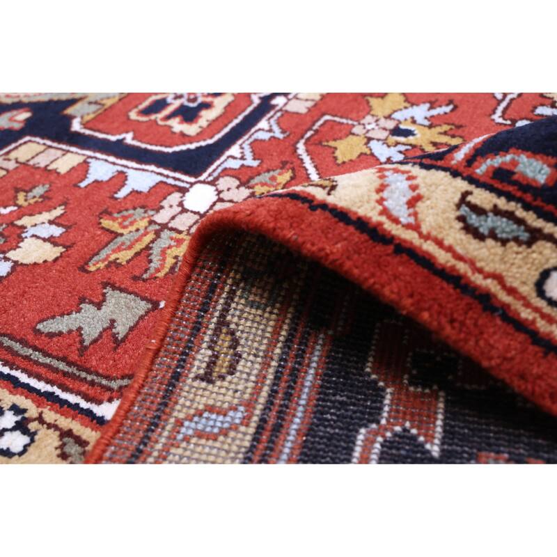 ECARPETGALLERY Hand-knotted Serapi Heritage Dark Copper Wool Rug - 9'0 x 12'4