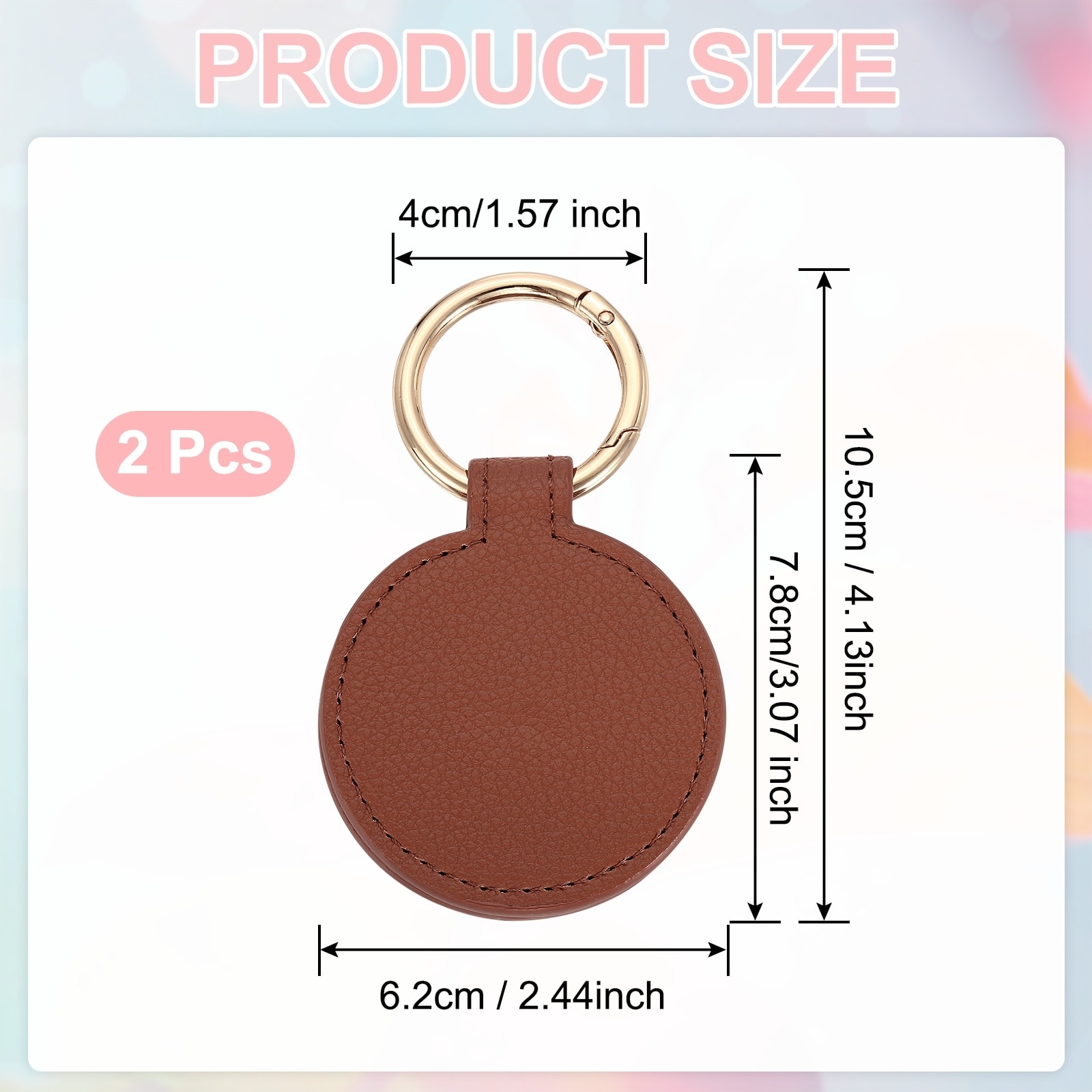 Magnetic Hat Clip for Travel on Bag,Magnet Hat Holder Round PU Leather